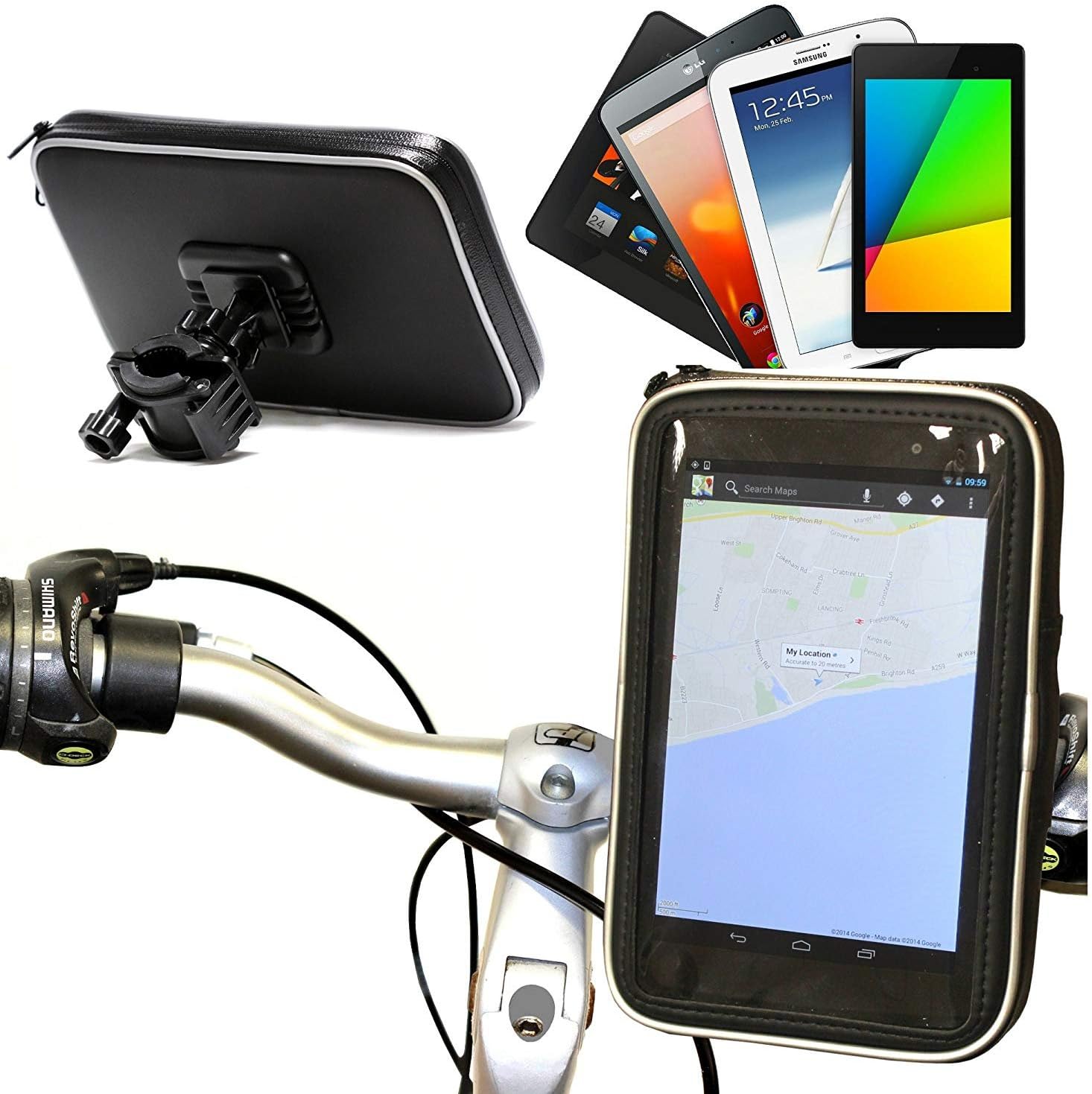 NavitechCycle/Bike/Bicycle Waterproof Holder Mount And Case Compatible With The AOSON S7 Pro 7 Inch 4G LTE