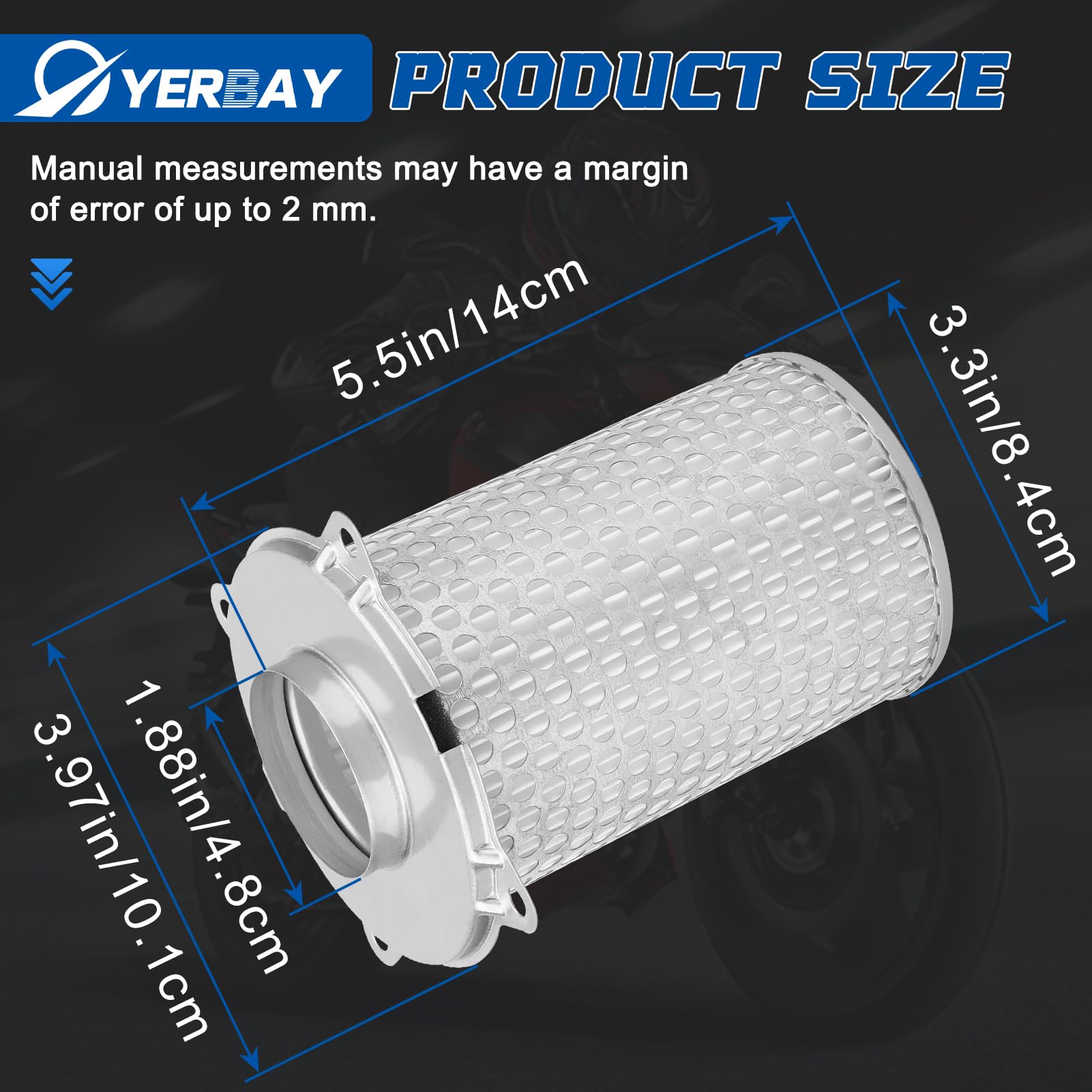 Filtro de aire para Suzuki GS500 2001-2011 / GS500 E 1988-2004 / GS500 F 2004-2007 / GSX 1200 Inazuma 1999-2001 / GS 500 H 2007/13780-01D00 HFA3503