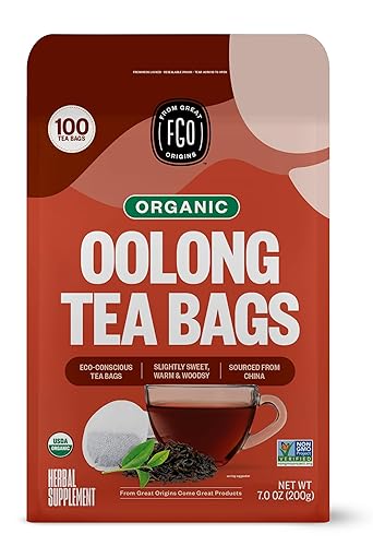 Vista 352 de FGO Té de menta orgánico, 100 unidades, bolsitas de té ecológicas, sin cafeína, el embalaje puede variar (paquete de 1)