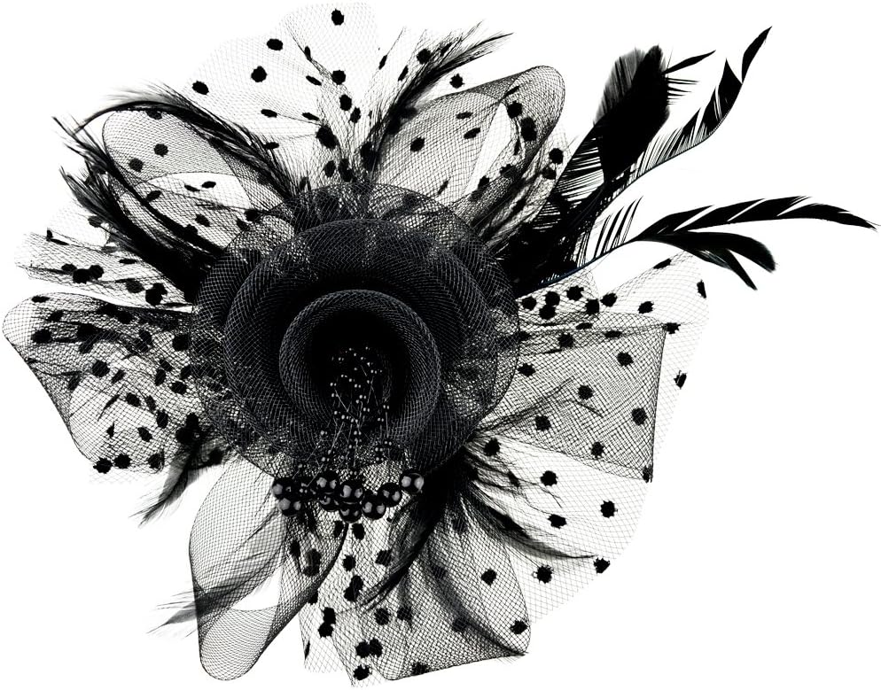 Women Fascinators Hats Flower Fascinators with Headband and Clip Tea Party Headwear for Women and Girls