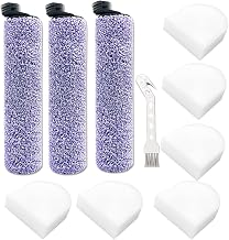 elfofle Brush Roll and Filters Kit Replacement Compatible with Shark HydroVac WD101 WD201 WD100 WD200 WDB1F2 Corded and Cordless XL 3-in-1 Vacuum Cleaner
