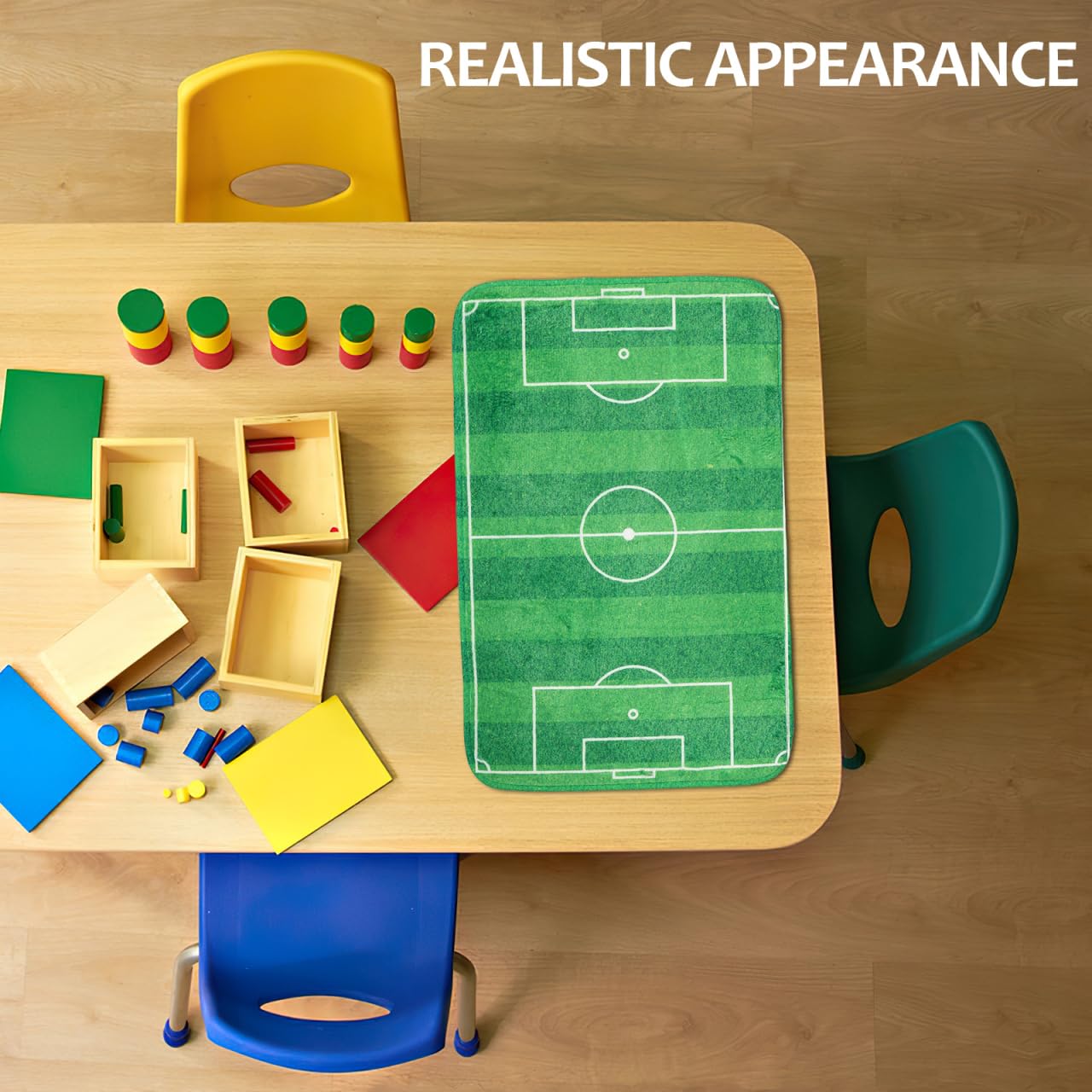 JUMPLAWN Realistic Fingertip Football Mat Portable Desktop Soccer Game Indoor Play Mat for Enhancing Football Skills and Reaction - Image 2