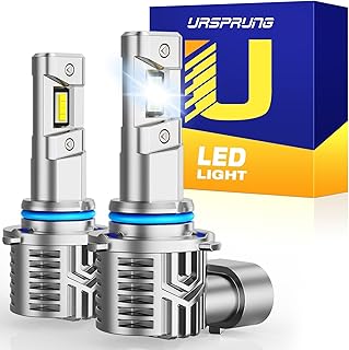 Ursprung 9006/HB4 Ultra Bright LED Bulb (40,000LM) - 5th Gen Chip, Dual Cooling, IP68 Waterproof, 60,000 Hour Lifespan (2 Pack)
