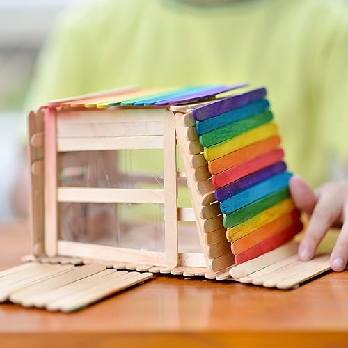 Miniatura 8 de Mr. Pen - Palitos de manualidades, paquete de 200, palitos de paleta morada, palitos de paletas para manualidades, palos de madera, palos para