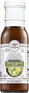 Yamasa, White Miso Soup Concentrate, Japanese Tradition, Non-GMO, No Fish or added MSG, Serves 16 Bowls, 8fl oz