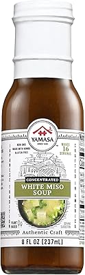 Yamasa, White Miso Soup Concentrate, Japanese Tradition, Non-GMO, No MSG Added, No Fish, Serves 16 Bowls, 8fl oz