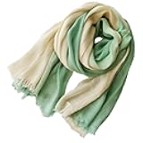 ANIDL Cotton Linen Fashion Scarf,Gradient Two-tone Four Season Scarf Shawl Beach Gauze,Long Lightweight Travel scarf 75