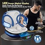 Wireless Earbuds, Bluetooth Headphones, Ear Buds with 80hr Playtime, LED Power Display, Noise Canceling, LED Power Display, IPX7 Waterproof Earphones for Gym/Workout/Sport(Z-Dark Blue)