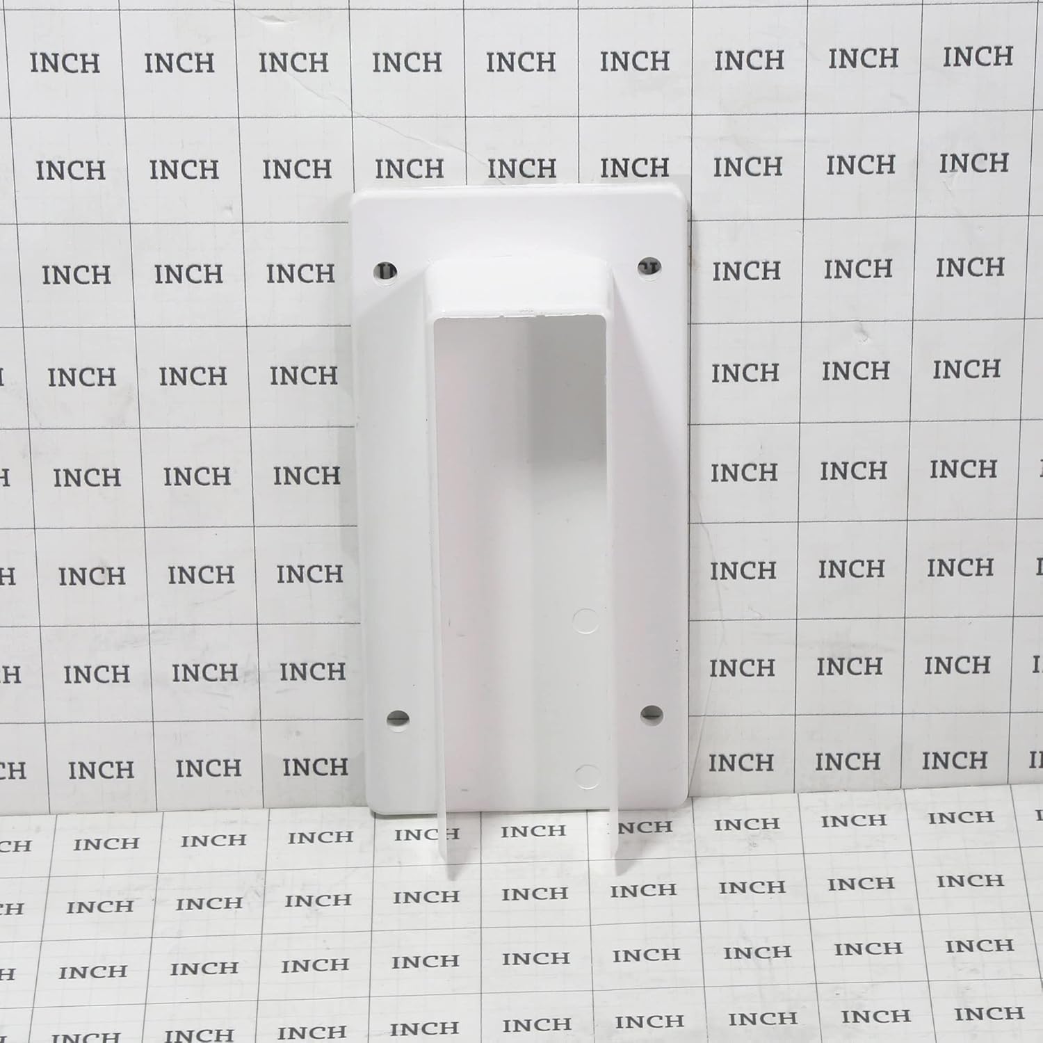 Plum Fittings 1 1/2" x 5 1/2" External Vinyl Fence Rail Bracket | White | Pack of 4