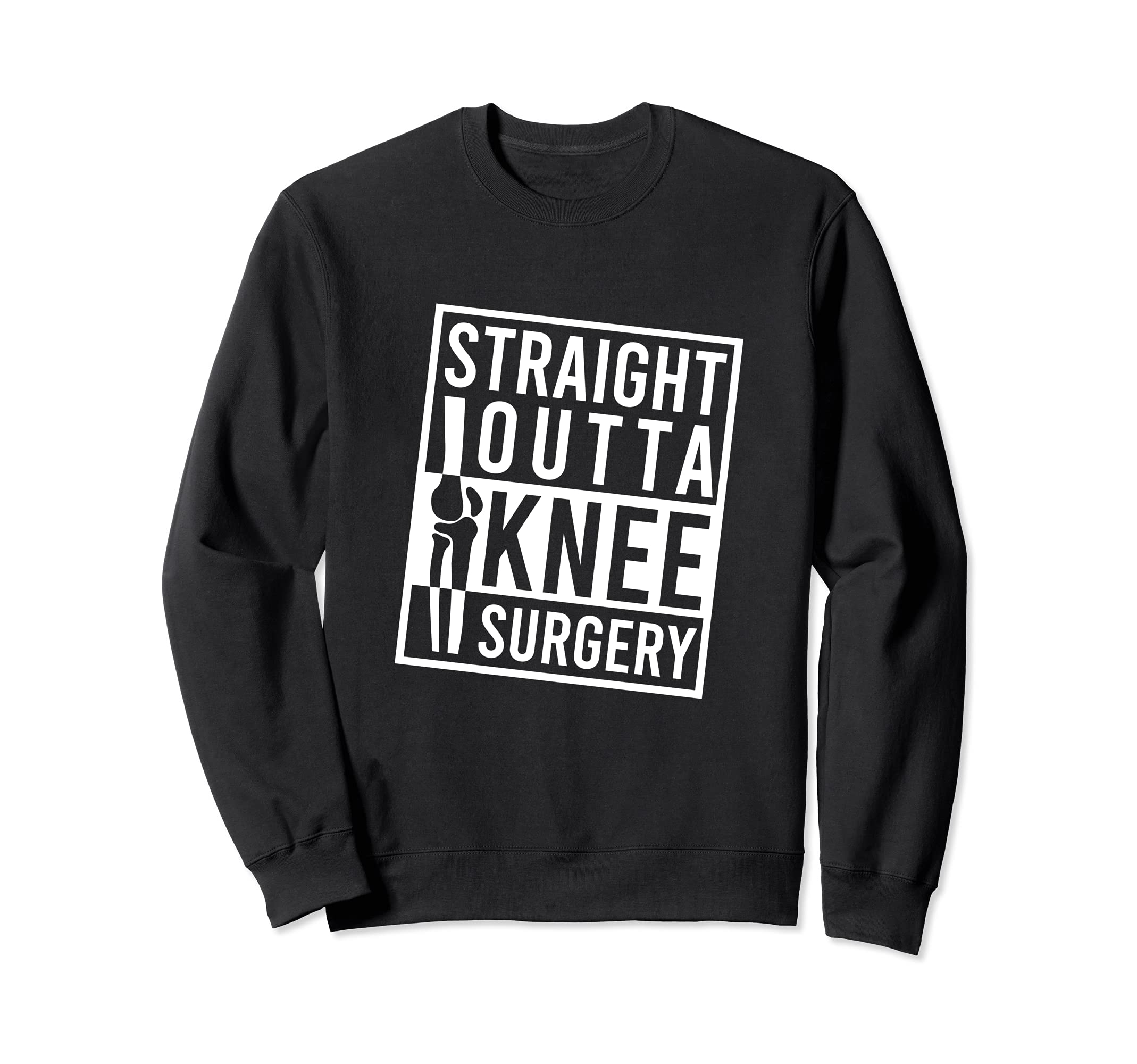 Straight Outta Knee Surgery Vintage Knee Sweatshirt