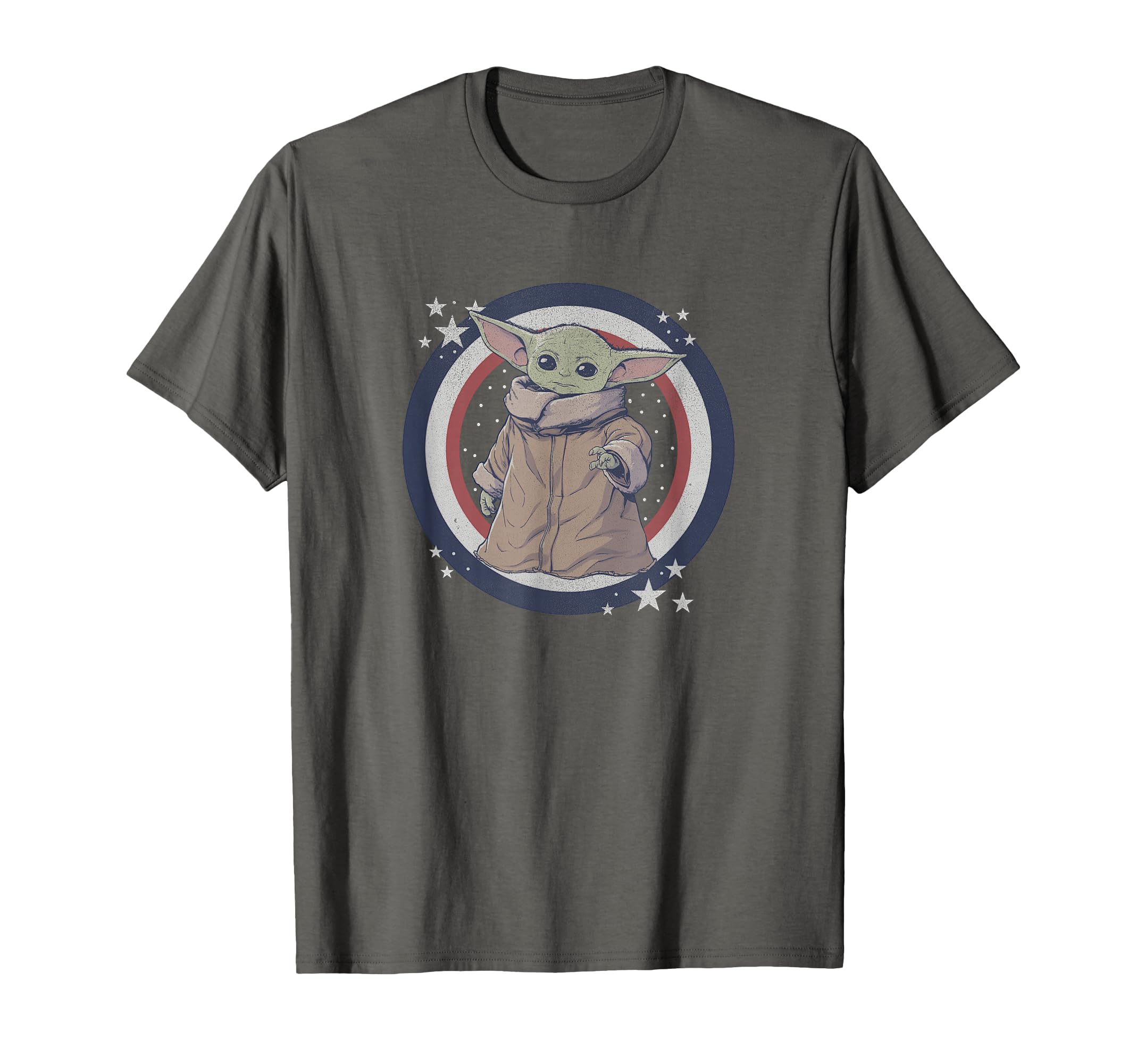 Star Wars: The Mandalorian Fourth Of July Grogu Patriot T-Shirt, Black