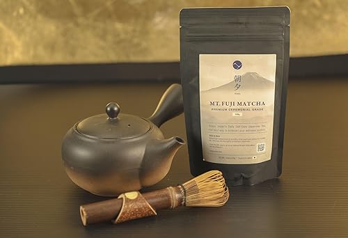 Miniatura 6 de Asayu Japan Matcha Powder - Té verde de grado ceremonial premium, fuente de Monte Fuji, fabricado en Japón (bolsa de 3.53 onzas)