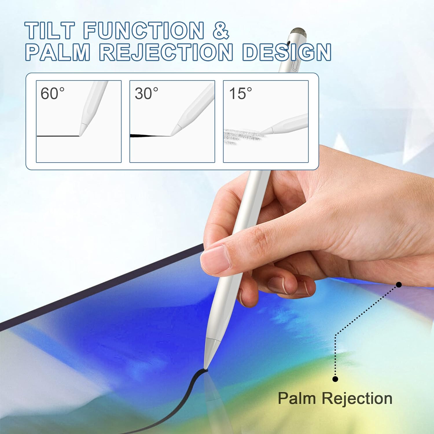 Buy Stylus Pen for iPad, Stylus Pencil with Palm Rejection Tilt