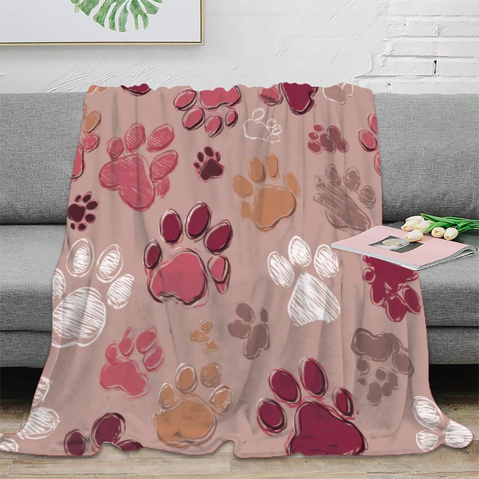 Couverture polaire 3D colorée : plaid microfibre chaud pour cocooning au salon