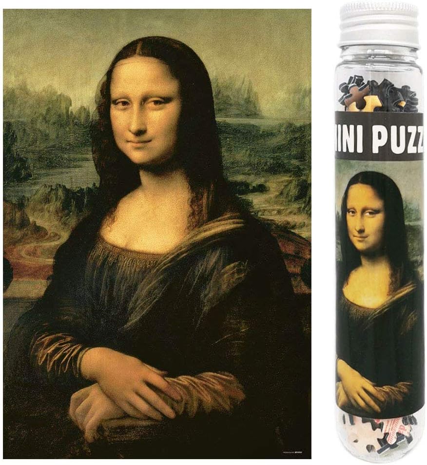 Small Jigsaw Puzzles for Adults 150 Pieces Mona Lisa Mini Jigsaw Puzzles Challenging Puzzle Difficult Puzzles Entertainment Home Decor Small Mini Puzzles 6 x 4 Inches
