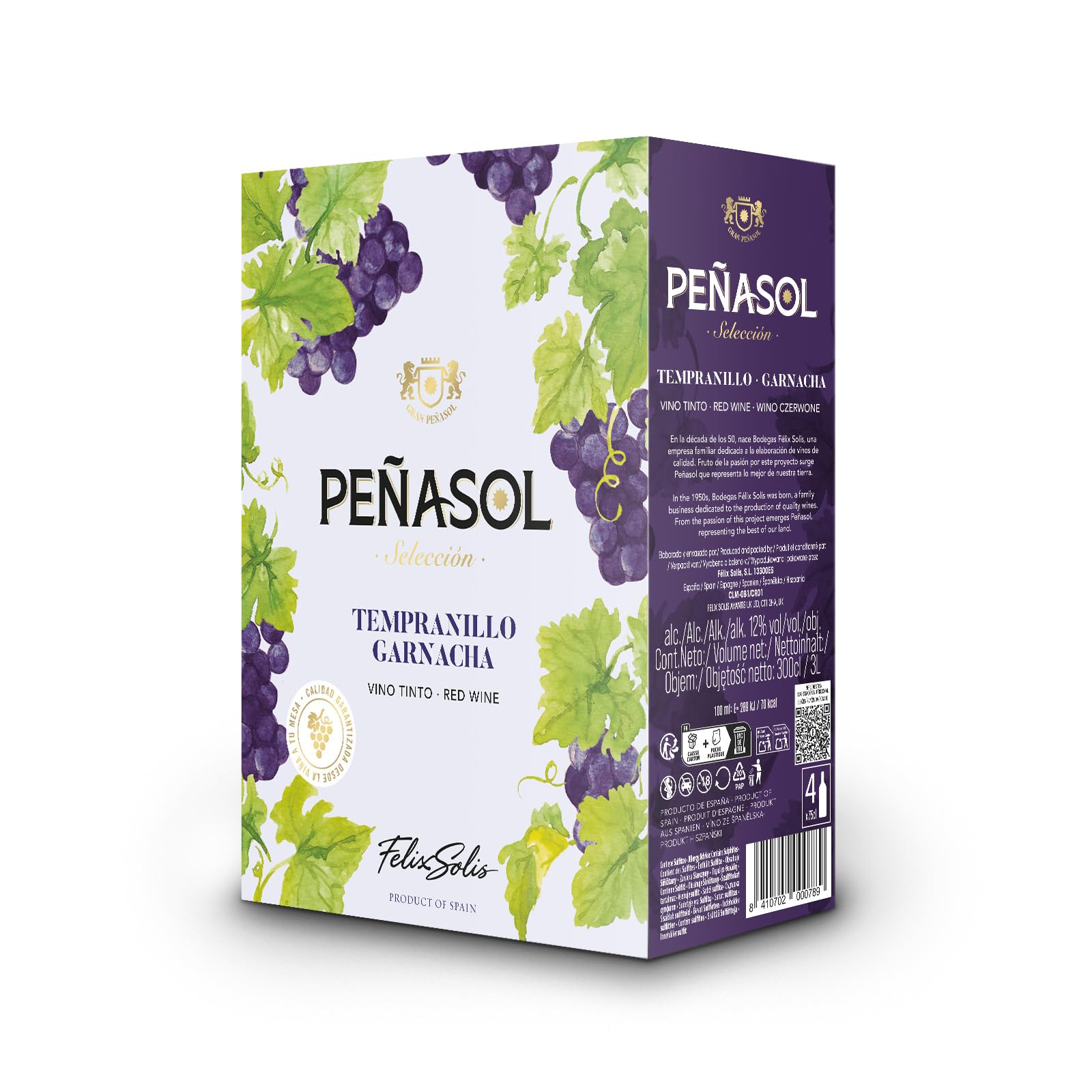 Felix Solis Penasol Tinto Bag in Box BIB 3 Liter, 1er Pack (1 x 3 l)