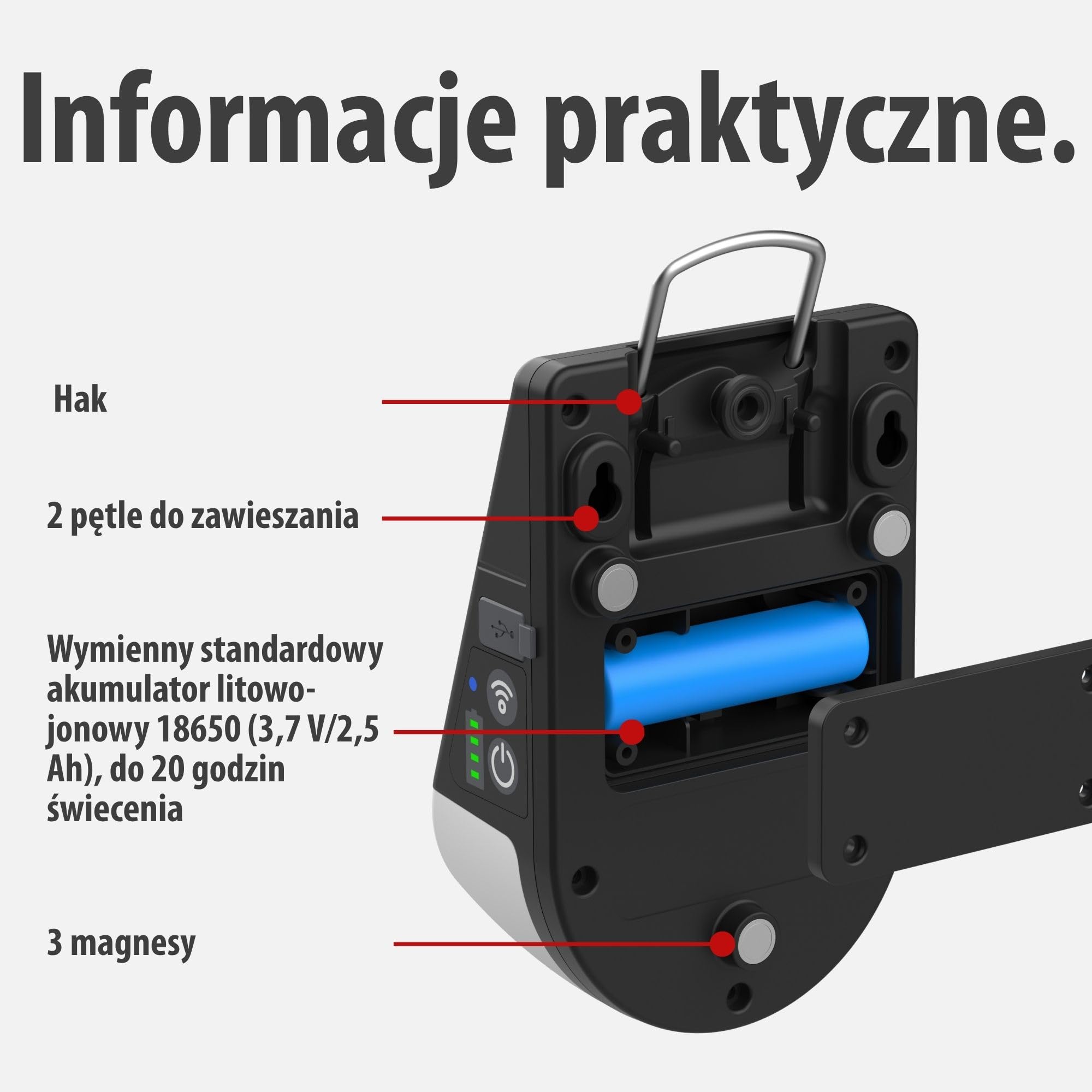 Brennenstuhl Lampa zewnętrzna LED na akumulator solarny KL 300 AS (250lm, kinkiet z czujnikiem ruchu, IP54, maks. czas świecenia 20 godz., adapter do szyny montażowej np. w przyczepie kempingowej)