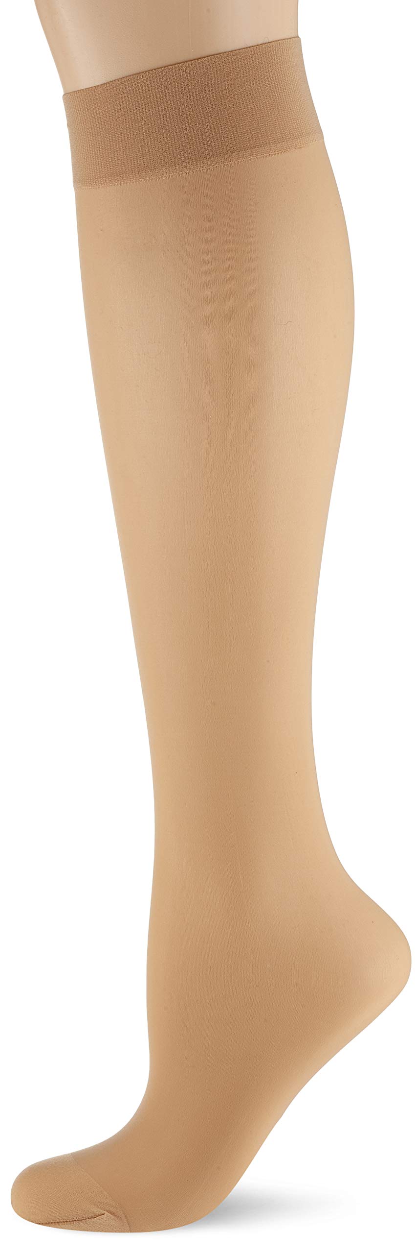 Wolford Women's Beige (Fairly Light ) Individual 10 Knee-Highs Tights, 10 Den, Beige (Fairly Light), Medium (Size: M)