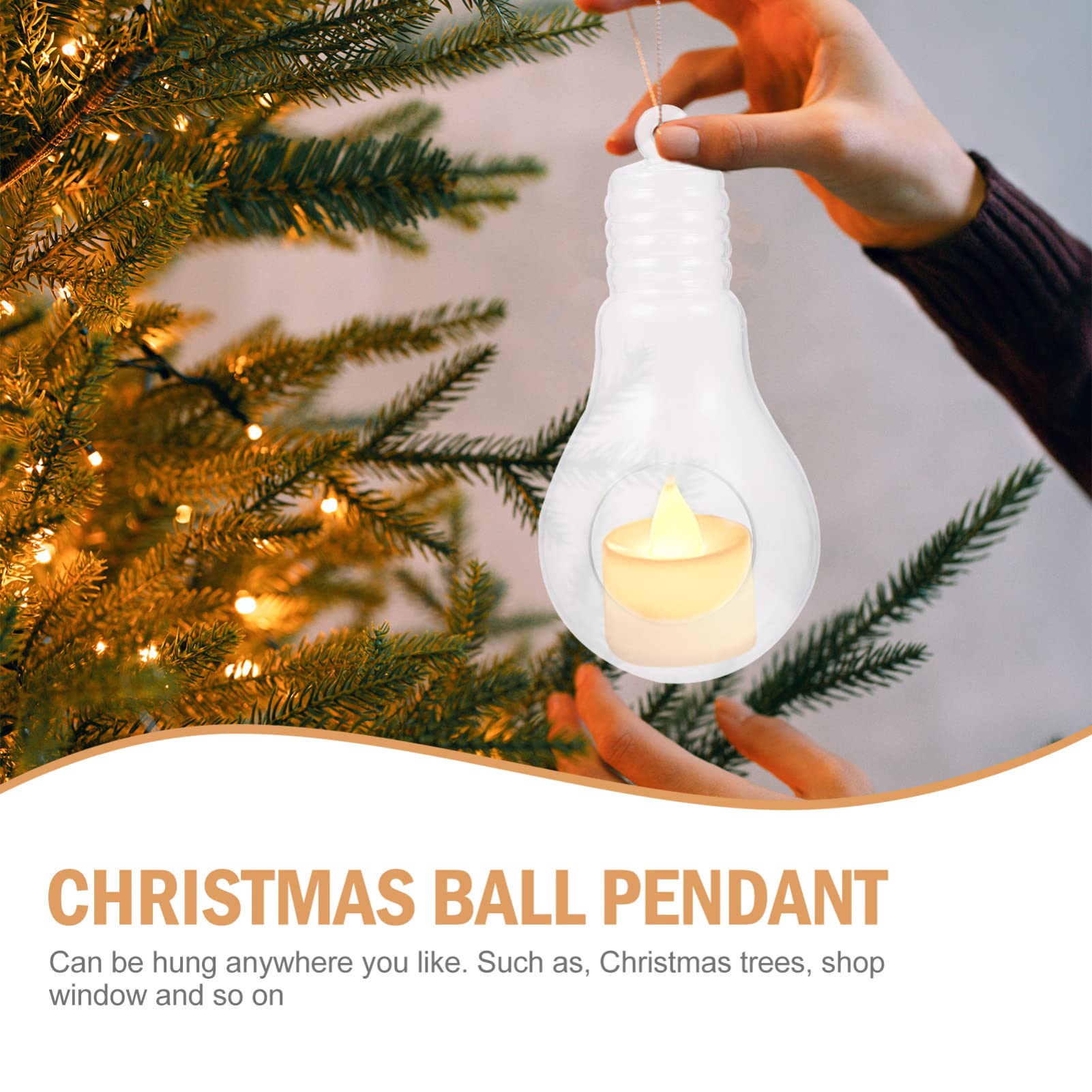 FOMIYES 12stücke Weihnachtskugel-anhänger Zum Aufhängen Christbaumschmuck Weihnachtsdeko Hängeanhänger Für Wohnzimmer Schlafzimmer Fenster Dekorationen Für Weihnachtsfeier