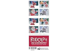 Celebrate the Season with Rudolph the Red-Nosed Reindeer US Forever Stamps 2023