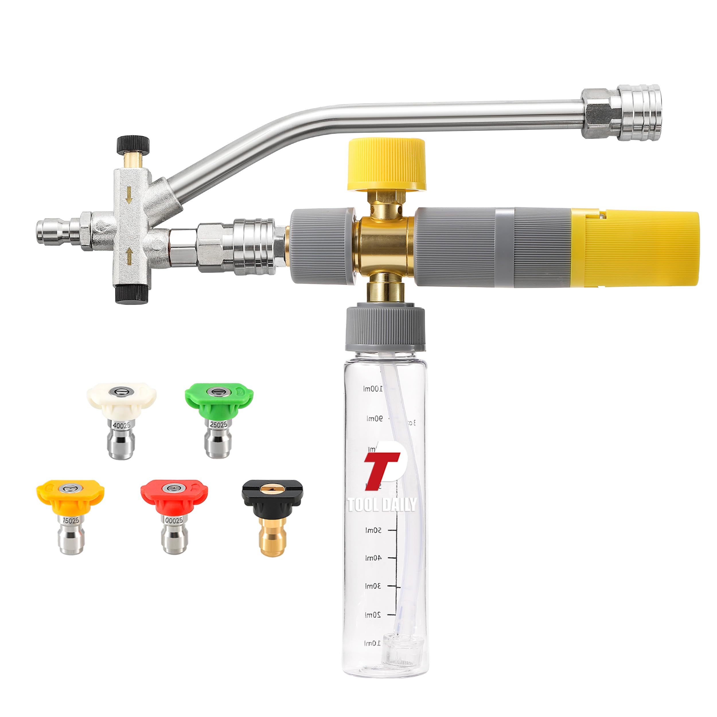 Amazon.com: Tool Daily Foam Cannon Dual Connector, Mini Foam