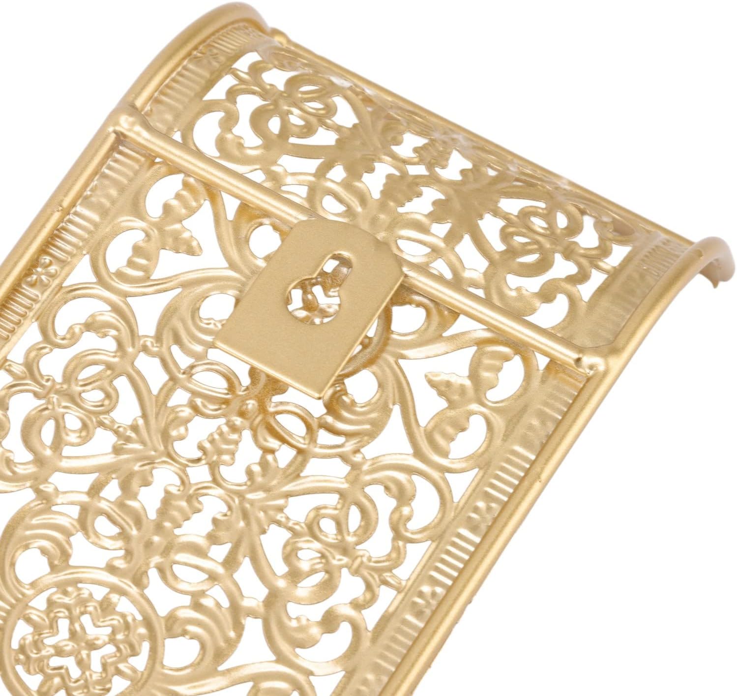 Shelving Solution Wall Sconce Candle Holder Gold Hollow Carved Exquisite Details Metal Wall Candle Holder for Bedrooms