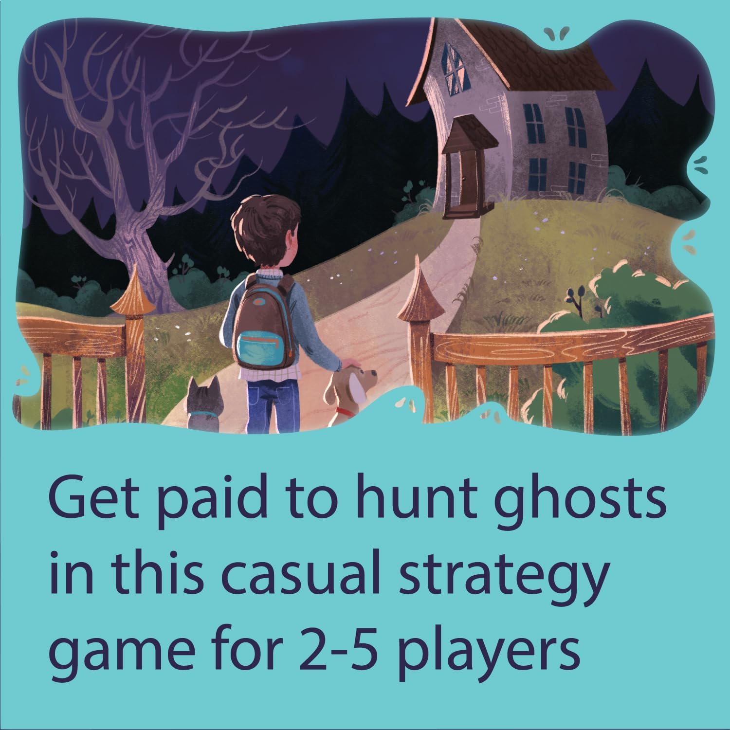 Mystic Manor | Competitive Strategic Ghost Hunting Game for 2-5 Players