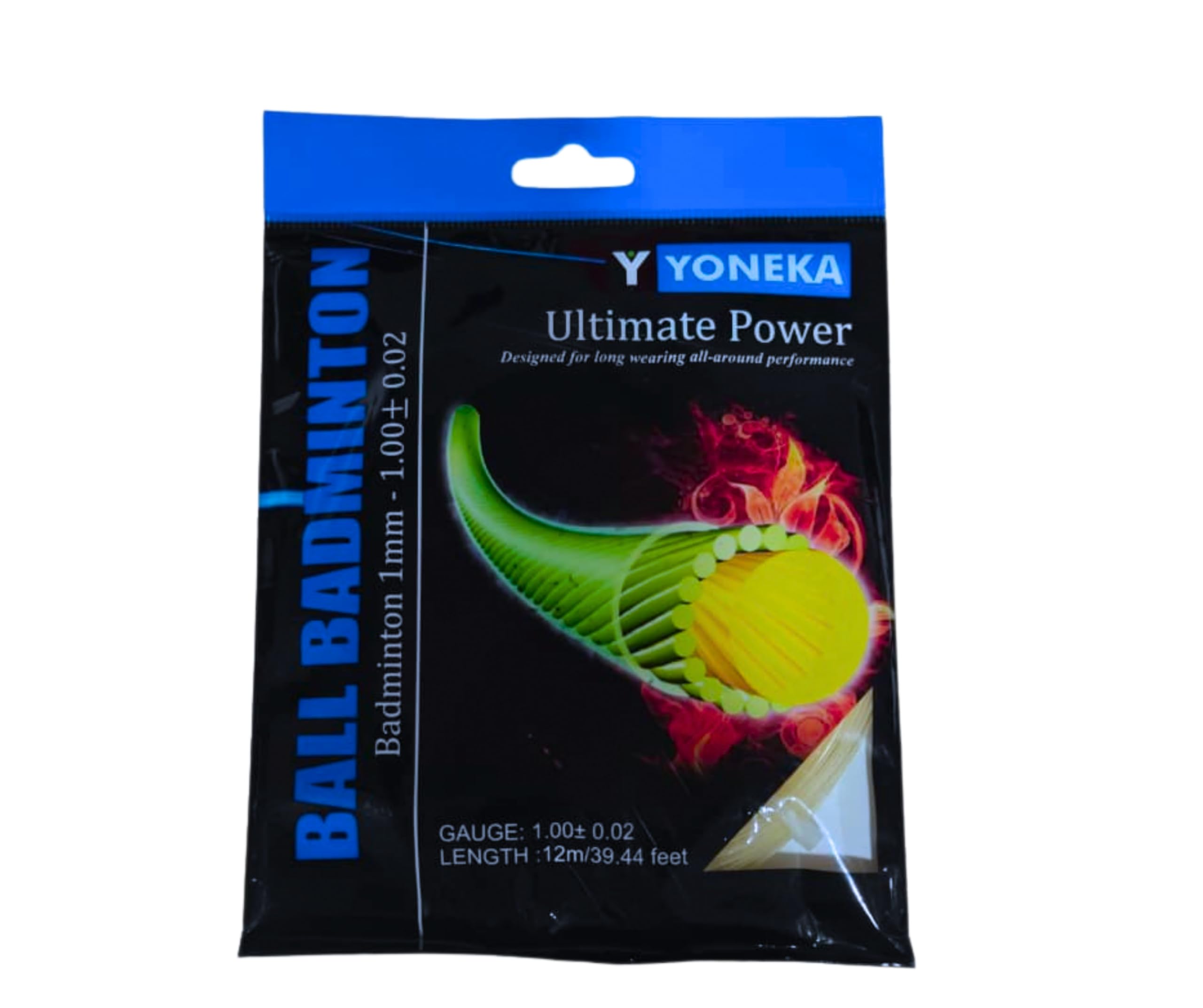 Ball Badminton String, 12 Mtr, 1mm Gauge, High Power and Durability, Control, Pack of 1, White-image-10