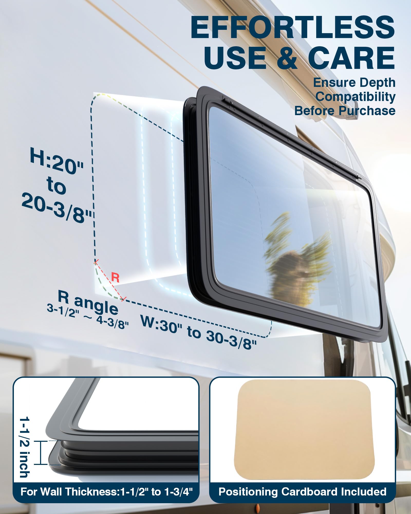 Snapklik.com : PYY RV Window Camper Window Replacement 30