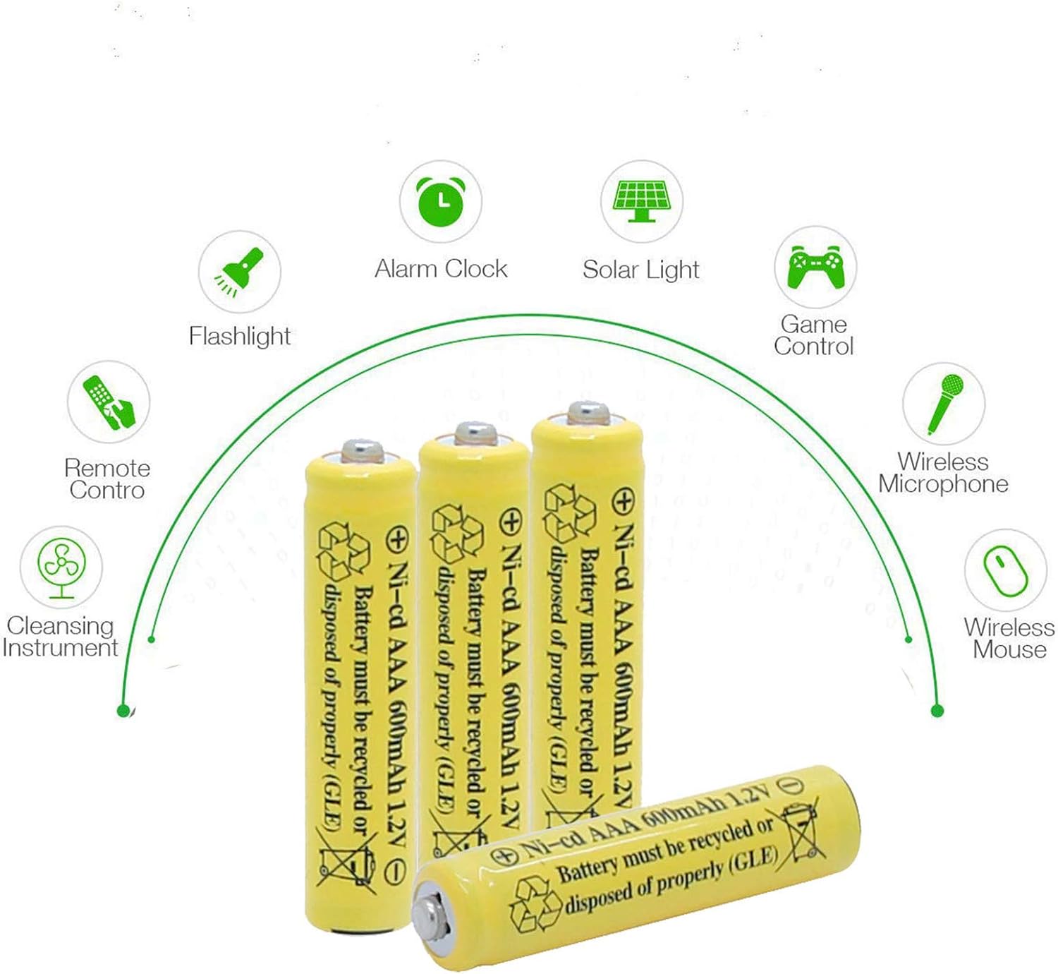 Varta 550mah 1.2v Batería Recargable AAA NiMH 550mAh - Para Luces