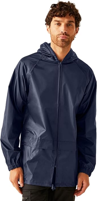 Regatta Men's Professional Pro Stormbreaker Waterproof Jacket Raincoat, navy, L