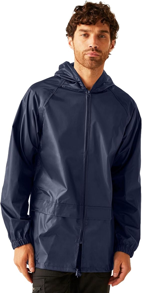 Regatta Men's Professional Pro Stormbreaker Waterproof Jacket Raincoat, navy, L