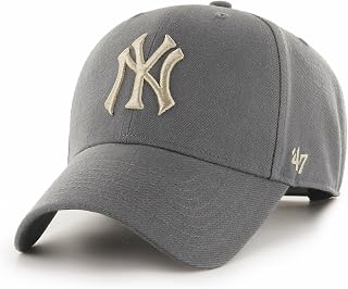 TSV Compatible with Yankees MLB '47 Brand Smoke Show MVP Snapback Hat - Charcoal