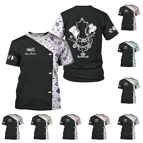 Personalized Name Sewing Shirts, 3D Sewing Shirt Men Women, Tailor