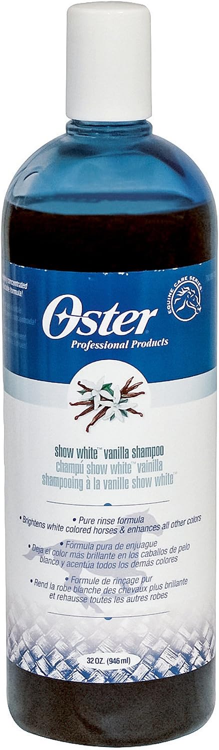 Oster Equine Care Series Show White Vanilla Whitening and Brightening Shampoo 32-Ounces
