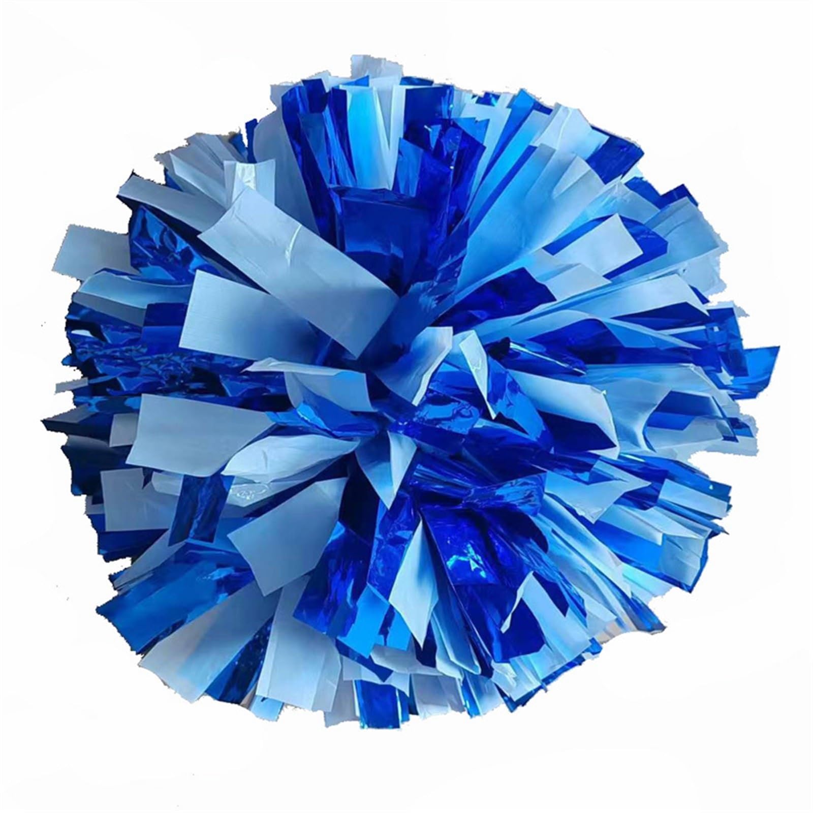 ZWCSHUU Cheerleader Pom Poms 2Pcs 32cm Cheerleader Pompon With Rings Handle Colourful Cheerleading Pom Poms For Dance Party Game Sport(Color2)