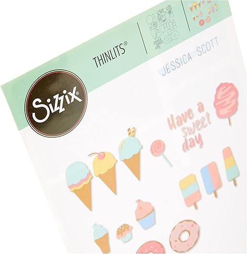 Miniatura 3 de Sizzix Thinlits 665189 - Juego de troqueles para dulces (5 unidades) de Jessica Scott