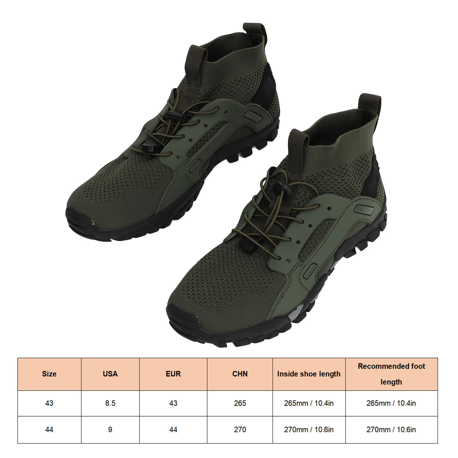 GLOGLOW Chaussures de Wading pour Hommes, Absorption des Chocs Respirante, Prévention des Glissades, Chaussures de Randonnée Confortables pour la Pêche