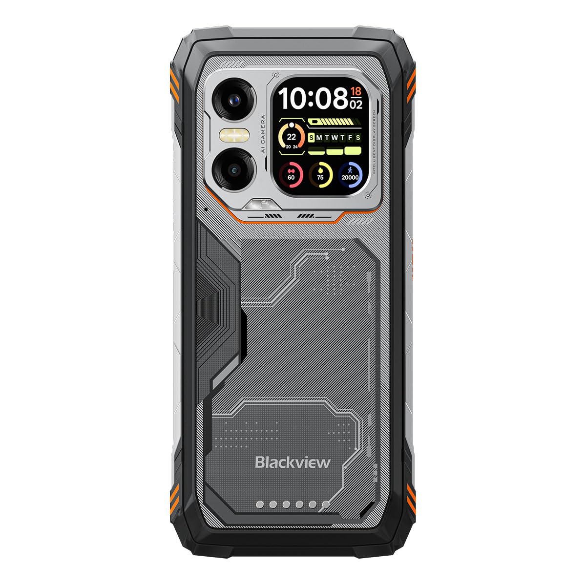 Blackview XPLORE X1 | 6,78" FHD+ 120Hz | 36GB RAM + 256GB (2TB) | Naranja | Smartphone Rugged 5G | 50MP + 108MP + 20MP Night Vision | 10000mAh | IP68/IP69K | NFC | Garantía de 2 años