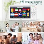 OKAIDI Baby Monitor with Camera and Sound, 15.2 cm IPS Extra Large Screen with 30 Hours Battery, 300 m Range, Without WiFi, Night Vision, 2-Way Talk, Remote Panoramic Camera, Camera