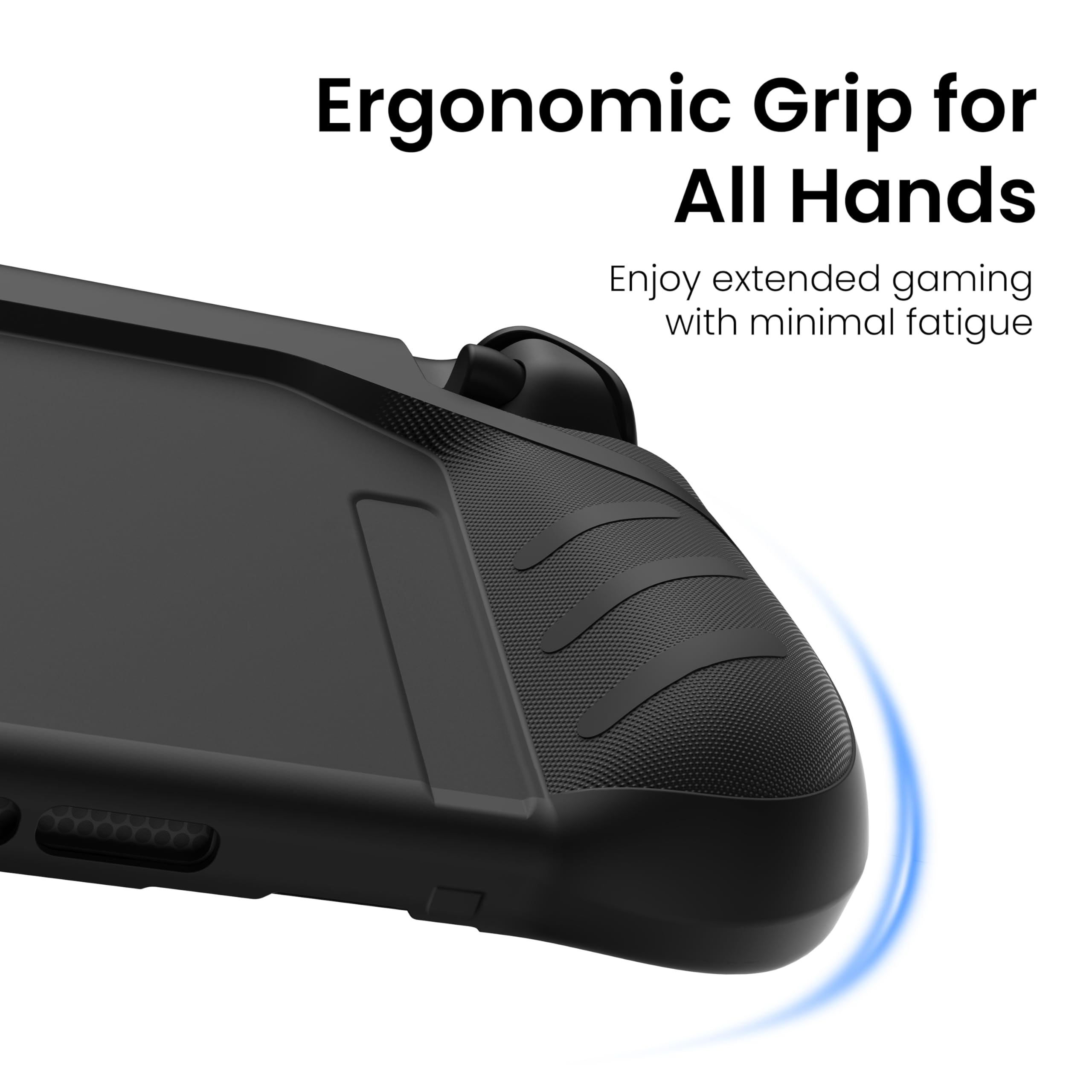 KIWIHOME P2 Dockable per Switch 2 Case 2025, Impugnatura ergonomica antiscivolo Custodia protettiva anti-caduta Accessori per Switch 2 Case, Nero