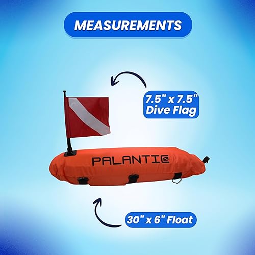 Miniatura 8 de Scuba Choice Palantic - Flotador de torpedo de nailon con bandera de buceo