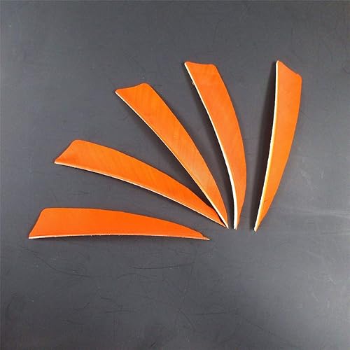 Miniatura 2 de Letszhu Paletas de pavo real de 4 pulgadas con flechas de tiro con arco para caza y tiro al blanco (paquete de 25)