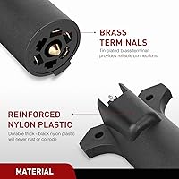 Vista 37 de Nilight Adaptador de remolque de hoja plana de 7 vías a 4 vías, carcasa de nailon resistente a prueba de agua, conector de cableado de 7 pines a 4