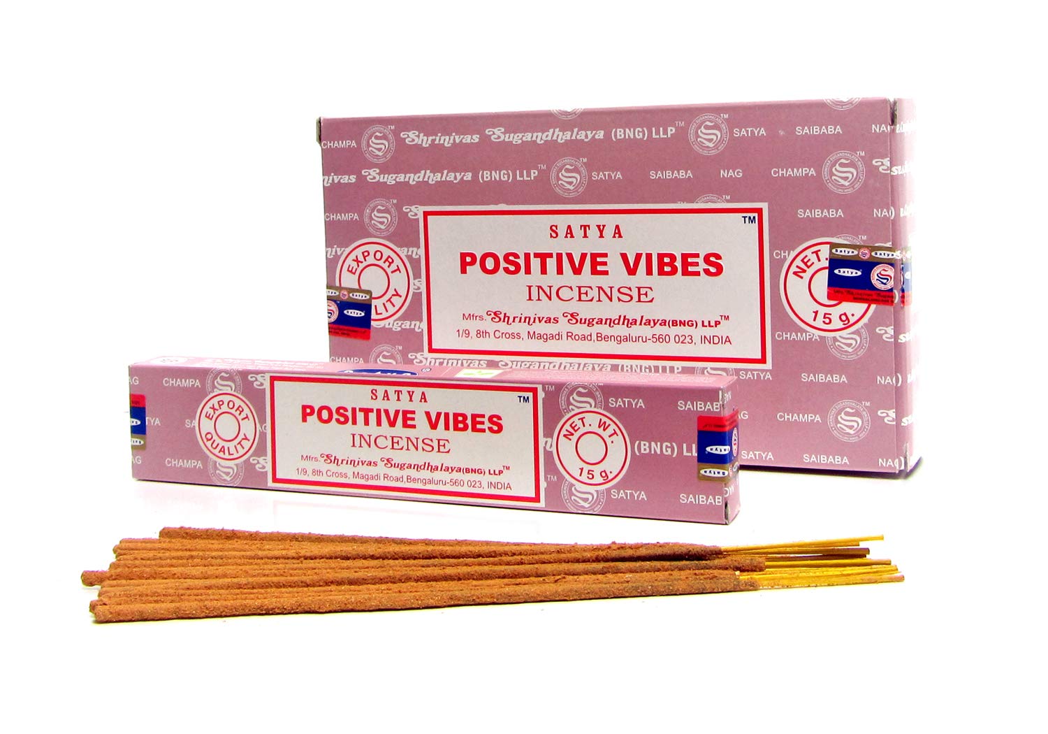 Positive Vibes Incense Sticks Satya Nag Champa Fragrance Aroma Joss Stick