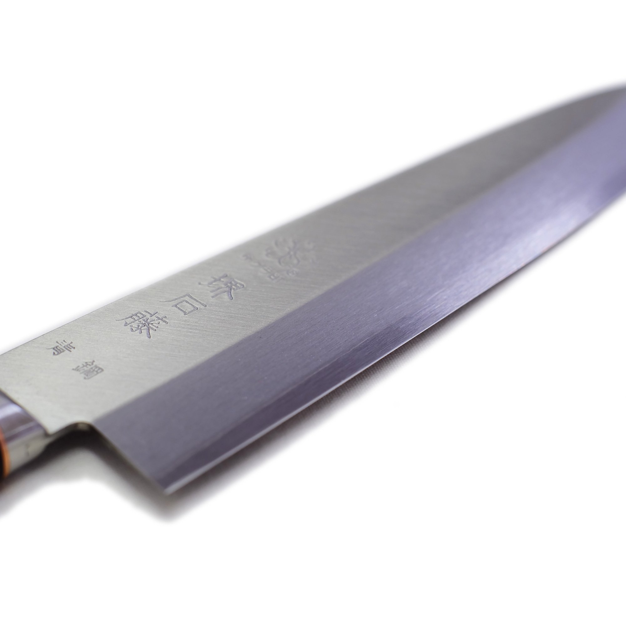 Amazon｜桜 堺石藤 青鋼 割込 牛刀 180mm 口金付き｜牛刀包丁