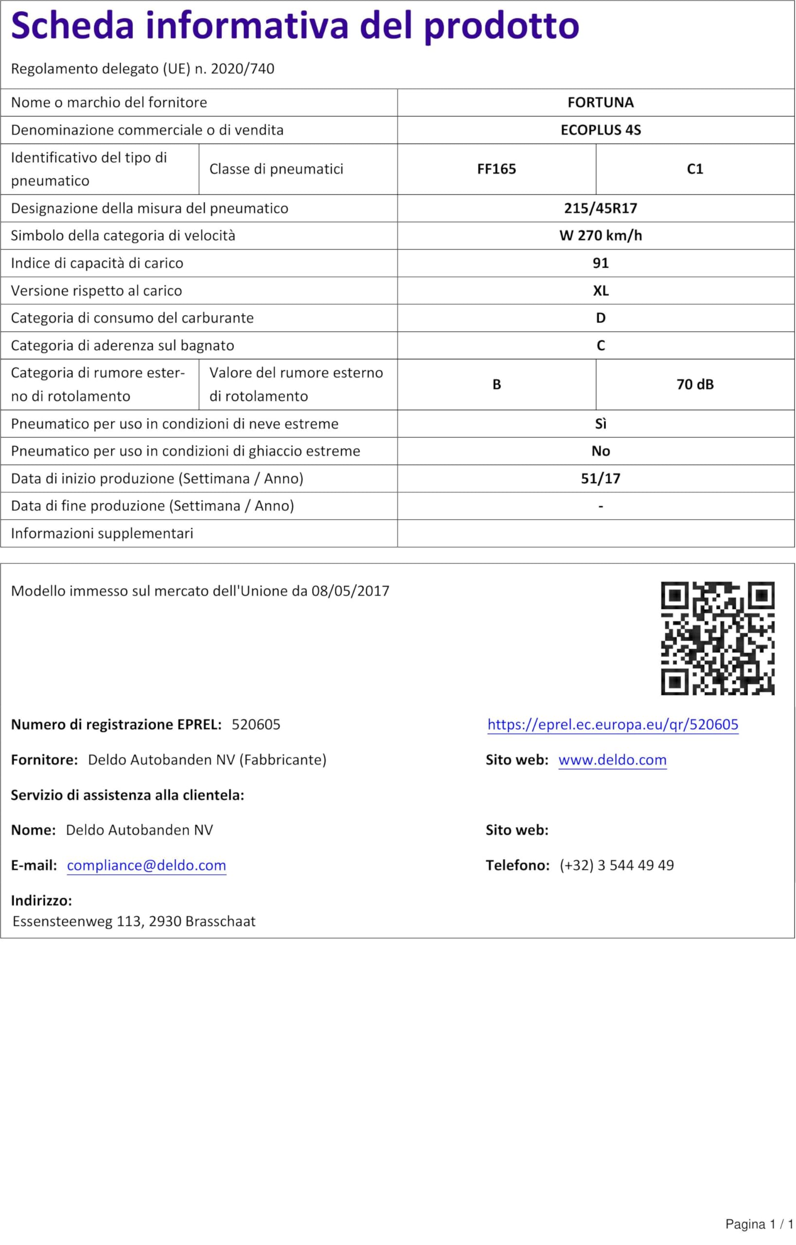 EcoPlus 4S XL - Pneumatico 4 Stagioni 215/45R17 91W Per Tutto L'Anno - Foto 8