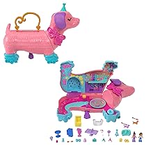 Polly Pocket – Festa dei Cuccioli, playset a forma di pignatta con 2 bambole e più di 25 accessori inclusi, giocattolo per bambini, 4+ anni, HKV54