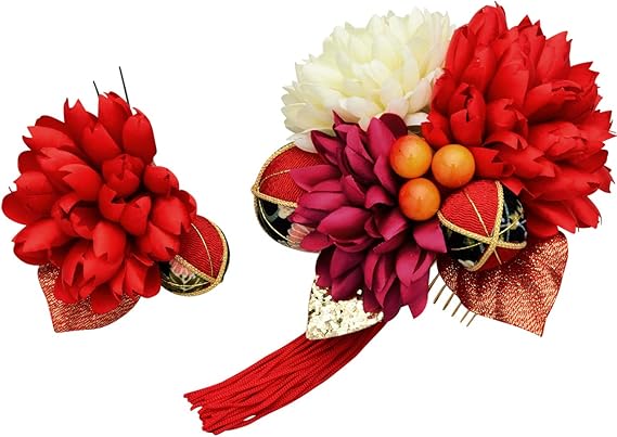 Amazon 成人式 髪飾り 赤 白 卒業式 袴 髪飾り 花 かみかざり ちりめん 玉 タッセル マム uピン コーム 2点セット 日本製 和装 髪飾り 和柄 花手毬 W24 髪留め 浴衣 ゆかた コサージュ かんざし 簪 結婚式 七五三 前撮り Amazon 成人式 髪飾り 赤 白 卒業式 袴 髪飾り 花 かみかざり ちりめん 玉 タッセル マム uピン コーム 2点セット 日本製 和装 髪飾り 和柄 花手毬 W24 髪留め 浴衣 ゆかた コサージュ かんざし 簪 結婚式 七五三 前撮り