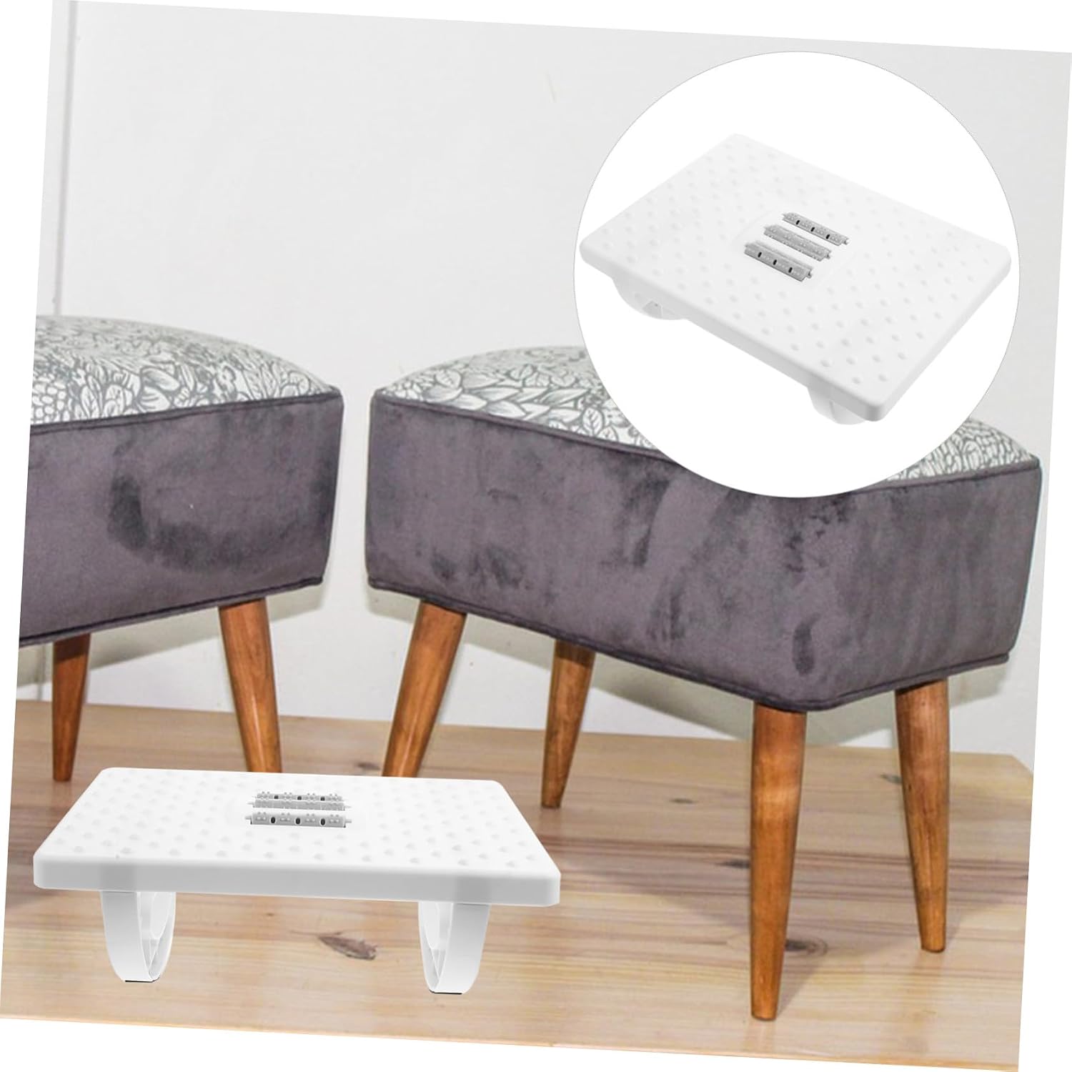 Under Desk Footrest with Massage Surface Ergonomic Footstool for Office Home Use Rocking Footrest for Leg Exercise and Fatigue Relief